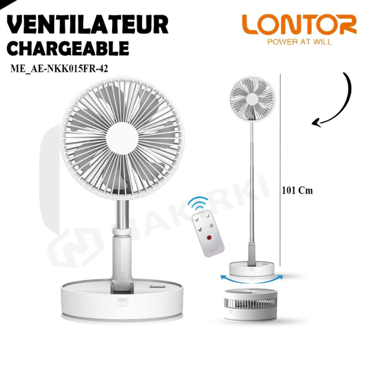 Ventilateur chargeable Lontor